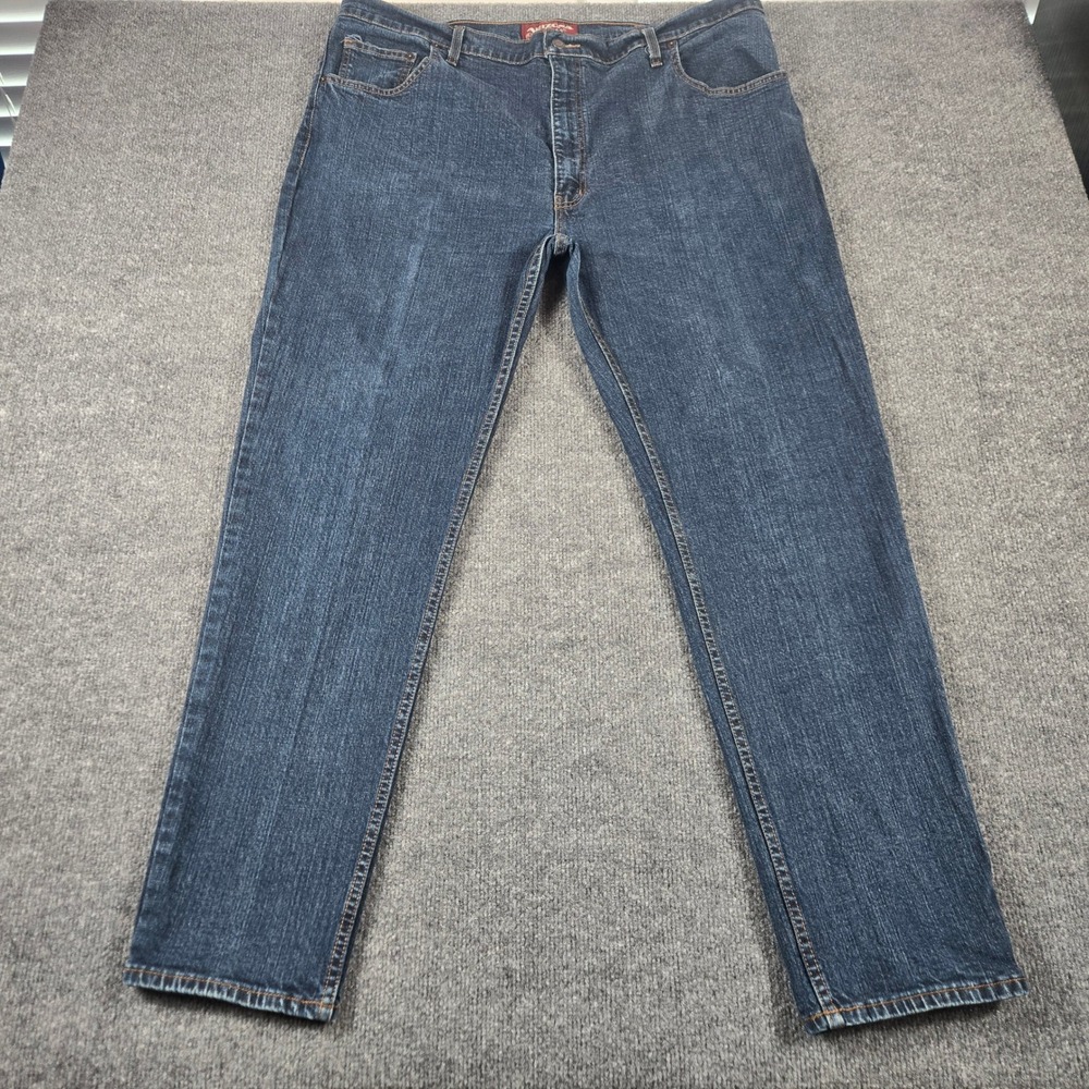 Arizona Jean Co Relaxed Straight Jeans Mens 40x31 Blue Denim Pants retro